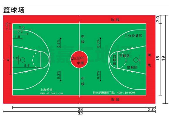 篮球场平面设计图